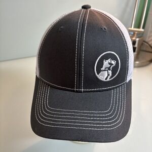 Mack Truck Bulldog Gray & White Snapback Mesh Cap/Hat